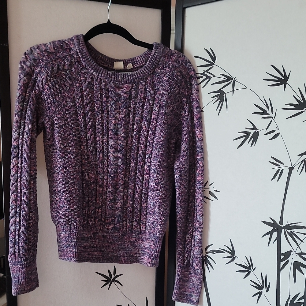 GAP Women's Multicolor Cable Knit Sweater